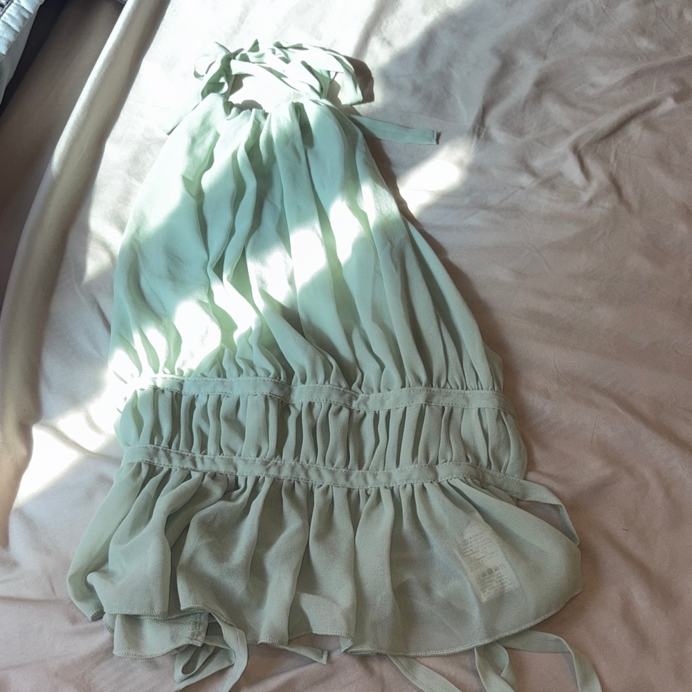 Light Green Halter Top